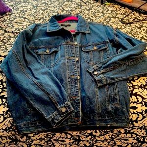Ladies denim jacket, size large, Black Label brand